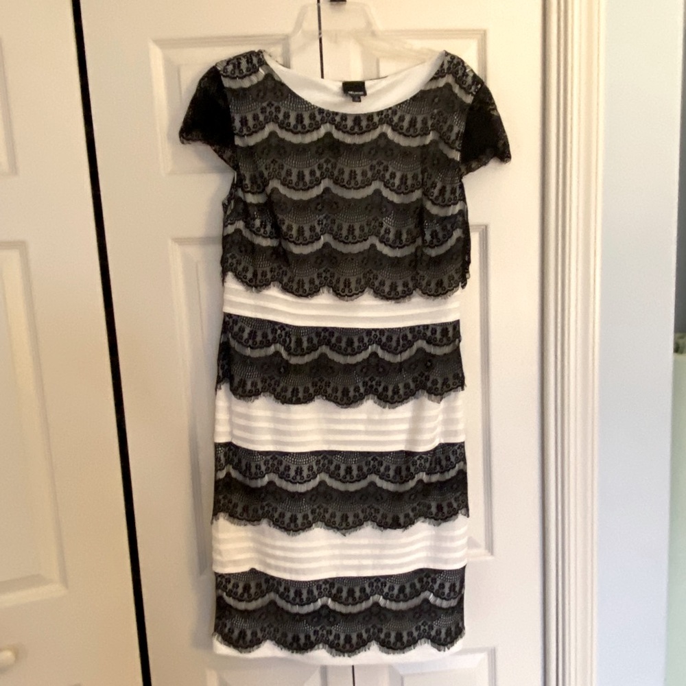 Dress, black and white